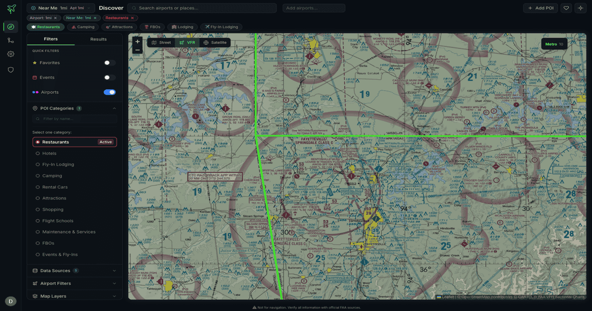 FlyPOI — Aviation Points of Interest for Pilots | Restaurants, Camping ...
